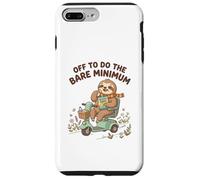 Off To Do The Bare Minimum Funny Sloth Ride Electric Scooter Case for iPhone 7 Plus/8 Plus