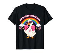 Off to Fight the Bad Cells Fun Breast Cancer Awareness Goose Value Graphic T-Shirt
