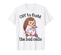 Off to Fight The Bad Cells Hedgehog Doctor Cancer Support Value Graphic T-Shirt