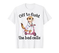 Off to Fight The Bad Cells Meerkat Doctor Cancer Support Value Graphic T-Shirt