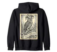 Off To Get A Little Silly Funny Owl Zip Hoodie