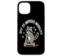 Off To Improve Mobility Raccoon Scooter Ride Artwork pride Case for iPhone 13