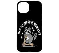 Off To Improve Mobility Raccoon Scooter Ride Artwork pride Case for iPhone 15 Plus