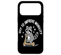 Off To Improve Mobility Raccoon Scooter Ride Artwork pride Case for iPhone 17 Pro Max