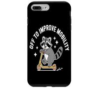 Off To Improve Mobility Raccoon Scooter Ride Artwork pride Case for iPhone 7 Plus/8 Plus