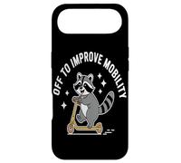 Off To Improve Mobility Raccoon Scooter Ride Artwork pride Case for iPhone Air