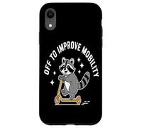 Off To Improve Mobility Raccoon Scooter Ride Artwork pride Case for iPhone XR