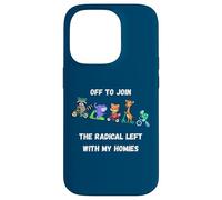 Off To Join The Radical Left Homies Funny Animals On Bikes Case for iPhone 14 Pro