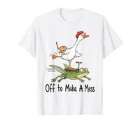 Off to Make A Mess Artist Goose Painter Cute Art Teacher Value Graphic T-Shirt