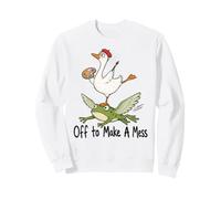 Off To Make A Mess Silly Goose Art Teacher Artist Paint Draw Sweatshirt