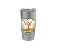 Off to Praise The Lord Christian Fox Stainless Steel Insulated Tumbler