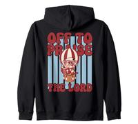 Off To Praise The Lord Cow Hot Air Balloon Zip Hoodie