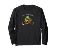 Off to Praise The Lord Frog Cottagecore Frog Long Sleeve T-Shirt