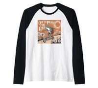 Off to Praise The Lord Frog Meme Funny Christian Faith Jesus Raglan Baseball Tee