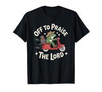 Off to Praise The Lord Frog Meme Funny Christian Faith Jesus T-Shirt