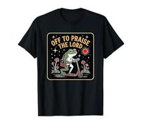 Off to Praise The Lord Frog Meme Funny Christian Faith Jesus T-Shirt