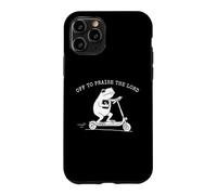 Off To Praise The Lord Frog Scooter Christian Bible Graphic Case for iPhone 11 Pro
