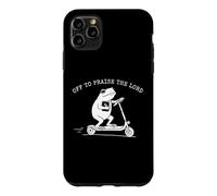Off To Praise The Lord Frog Scooter Christian Bible Graphic Case for iPhone 11 Pro Max