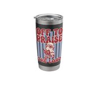 Off to Praise The Lord Frog Scooter Stainless Steel Insulated Tumbler