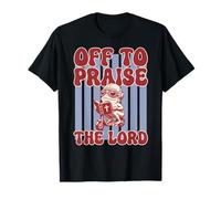 Off to Praise The Lord Frog Scooter T-Shirt