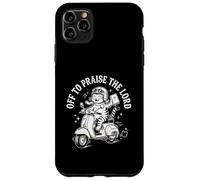 Off To Praise The Lord Funny Christian Cat Humor Faith Case for iPhone 11 Pro Max