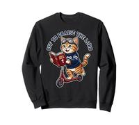 Off To Praise The Lord Funny Christian Cat Scooter Faith Sweatshirt