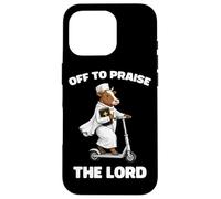 Off To Praise The Lord Funny Christian Cow Faith Case for iPhone 16 Pro