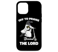Off To Praise The Lord Funny Christian Crow Faith Raven Case for iPhone 12/12 Pro