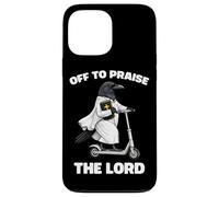 Off To Praise The Lord Funny Christian Crow Faith Raven Case for iPhone 13 Pro Max