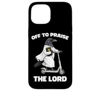 Off To Praise The Lord Funny Christian Crow Faith Raven Case for iPhone 15