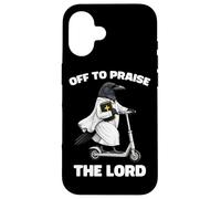 Off To Praise The Lord Funny Christian Crow Faith Raven Case for iPhone 16