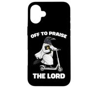 Off To Praise The Lord Funny Christian Crow Faith Raven Case for iPhone 16 Plus