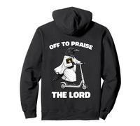 Off To Praise The Lord Funny Christian Crow Faith Raven Pullover Hoodie