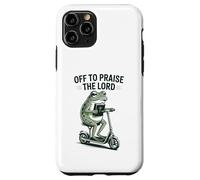 Off to Praise The Lord Funny Christian Frog Meme Case for iPhone 11 Pro