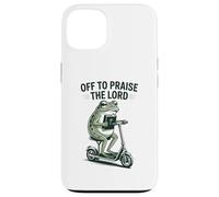 Off to Praise The Lord Funny Christian Frog Meme Case for iPhone 13