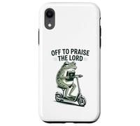 Off to Praise The Lord Funny Christian Frog Meme Case for iPhone XR