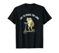 Off to Praise The Lord Funny Christian Frog T-Shirt