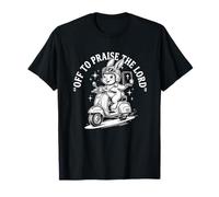 Off to Praise The Lord Funny Christian Rabbit Humor Faith T-Shirt