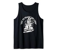 Off to Praise The Lord Funny Christian Rabbit Humor Faith Tank Top