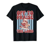 Off to Praise The Lord Lhasa Apso Dog T-Shirt