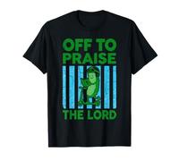 Off to Praise The Lord Pickle Cucumber for Christians T-Shirt