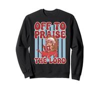 Off To Praise The Lord Porcupine Retro Sweatshirt