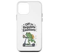 Off to Regulate Emotions Funny Frog Mental Health Counselor Case for iPhone 12 mini