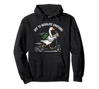 Off to Regulate Emotions Funny Goose Psychologist Pullover Hoodie