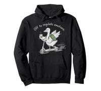Off to Regulate Emotions Funny Goose Psychologist Pullover Hoodie