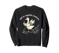 Off to Regulate Emotions Funny Goose Psychologist Sweatshirt