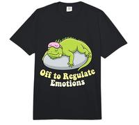 Off to Regulate Emotions Funny Lizard Comfort Colors Adult Heavyweight T-Shirt