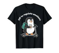 Off to Regulate Emotions Penguin Mental Health Counselor Value Graphic T-Shirt