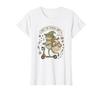 Off to Teach Art Teacher Frog Funny Back to School Value Graphic T-Shirt, Women, White, M