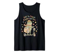 Off to Teach Kindergarten Frog Teacher Back to School Tank Top